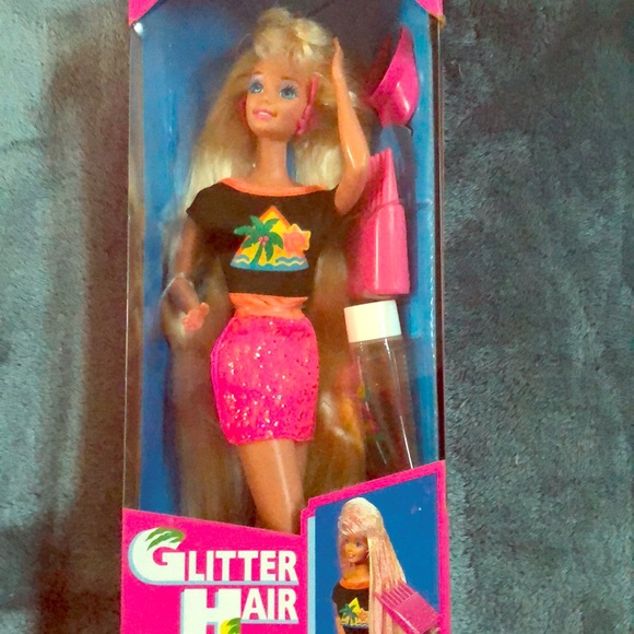 barbie glitter hair 1993